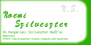 noemi szilveszter business card